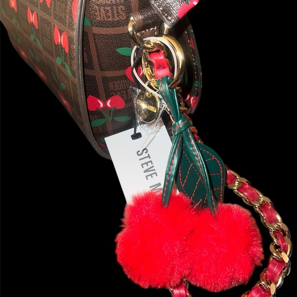 Steve Madden Cherry Print Crossbody Bag with Red Accents - Picture 6 of 7